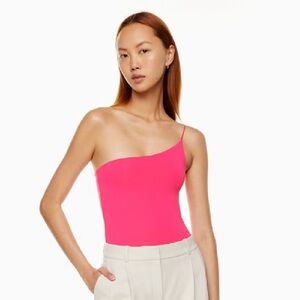 Babaton Contour One-shoulder Cami Bodysuit - Baby Light Pink